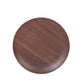 Rustic brown melamine salad plate, round, shatterproof, farmhouse style.