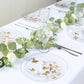 Clear gold butterfly plates with gold rim, perfect for parties and events.