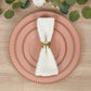 10-Pack Plastic 10" Round Dinner Plates in Dusty Rose with Gold Beaded Rim - Disposable Party Plates for Banquets & Festive Occasions