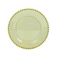 10-Pack Transparent Dusty Sage Green Plastic Dessert Plates – 8" Round with Beaded Rim, Disposable for Parties & Events