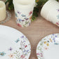 72 Pcs Wildflower Butterfly Paper Party Plates and Cups, Disposable Tableware Set for Birthdays, Weddings, and Events