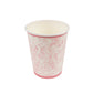 75 Pcs Pink Vintage Floral Paper Party Supplies Kit, Disposable Plates Cups Combo Pack
