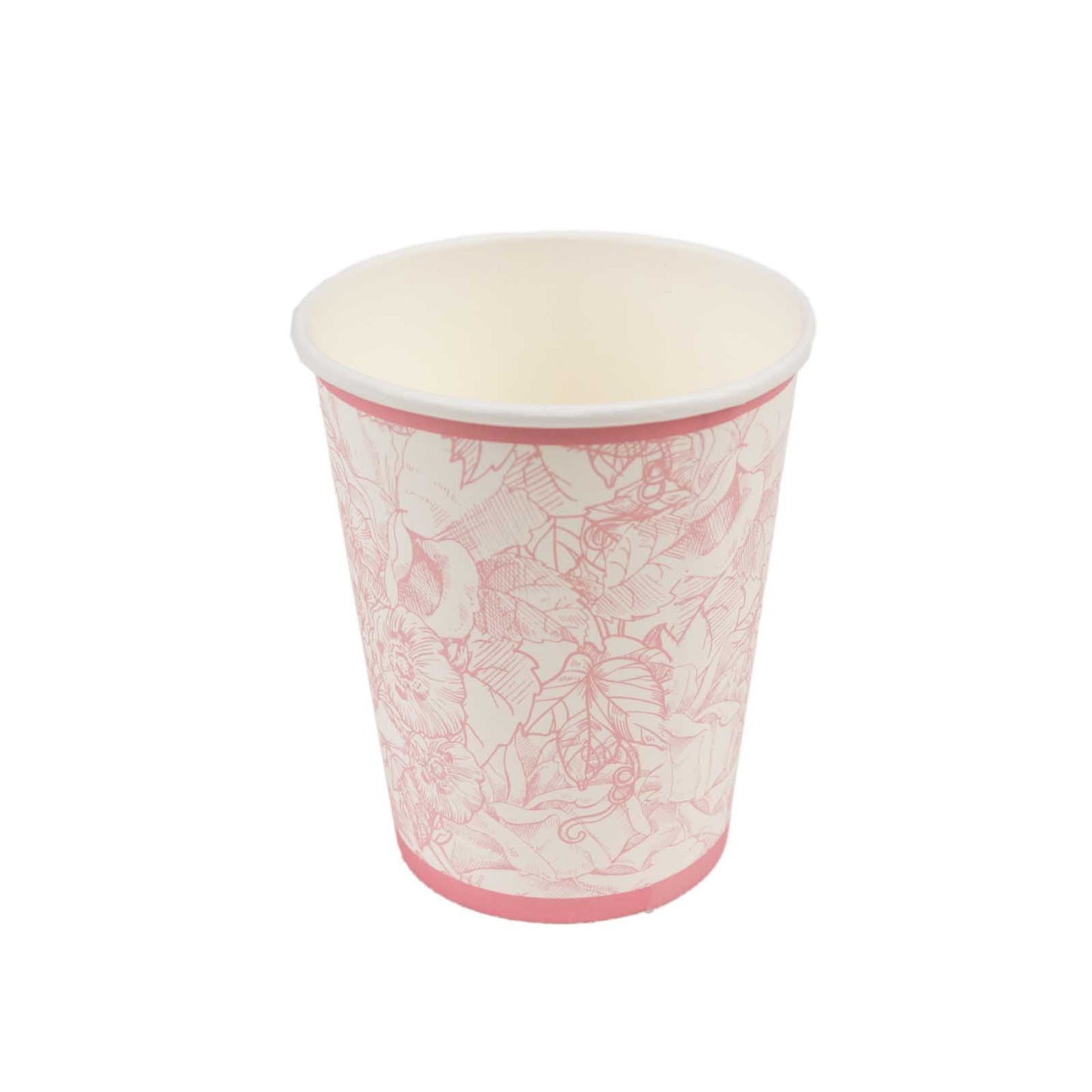 75 Pcs Pink Vintage Floral Paper Party Supplies Kit, Disposable Plates Cups Combo Pack