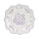 White lavender damask floral