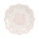 White pink damask floral