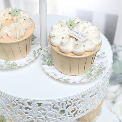 Charming Mini Paper Plates with French Toile Design