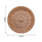 25 Pack Natural Disposable Party Plates With Woven Rattan Print, 9" Round Rustic Farmhouse Paper Dinner Plates - 300 GSM
