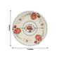 25 Pack Ivory Round Floral Paper Salad Plates, Disposable Tea Party Appetizer Dessert Plates with Rose Flowers Print - 7"
