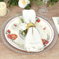 25 Pack Ivory Round Floral Paper Dinner Plates, Disposable Tea Party Plates with Rose Flowers Print - 9"