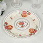 25 Pack Ivory Round Floral Paper Dinner Plates, Disposable Tea Party Plates with Rose Flowers Print - 9"