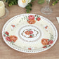 25 Pack Ivory Round Floral Paper Dinner Plates, Disposable Tea Party Plates with Rose Flowers Print - 9"