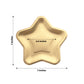 25 Pack Matte Gold Star Shaped Eco Friendly Salad Plates, 7" Dessert Appetizer Paper Plates - 300GSM