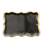 10 Pack Of 14x10 Inches Black And Gold Disposable Paper Serving Trays#whtbkgd