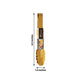 Gold metal kitchen tongs with scalloped edge, 9.5 inches long.