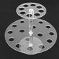 2 Tier 24-Slot Clear Acrylic Waffle Cone Holder Food Display Stand, 12" Round Ice Cream Cone Holder