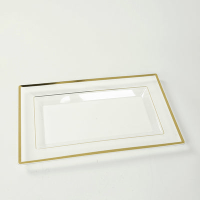 Elegant Presentation with Clear Rectangular Plastic Serving Trays