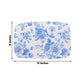 10 Pack French Toile Plastic Rectangle Serving Trays, 13"L x 9"W Blue & White Floral Party Platters