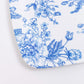 10 Pack French Toile Plastic Rectangle Serving Trays, 13"L x 9"W Blue & White Floral Party Platters