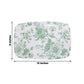 10 Pack French Toile Plastic Rectangle Serving Trays, 13"L x 9"W Sage Green & White Floral Party Pla