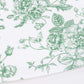 10 Pack French Toile Plastic Rectangle Serving Trays, 13"L x 9"W Sage Green & White Floral Party Pla