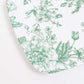 10 Pack French Toile Plastic Rectangle Serving Trays, 13"L x 9"W Sage Green & White Floral Party Pla