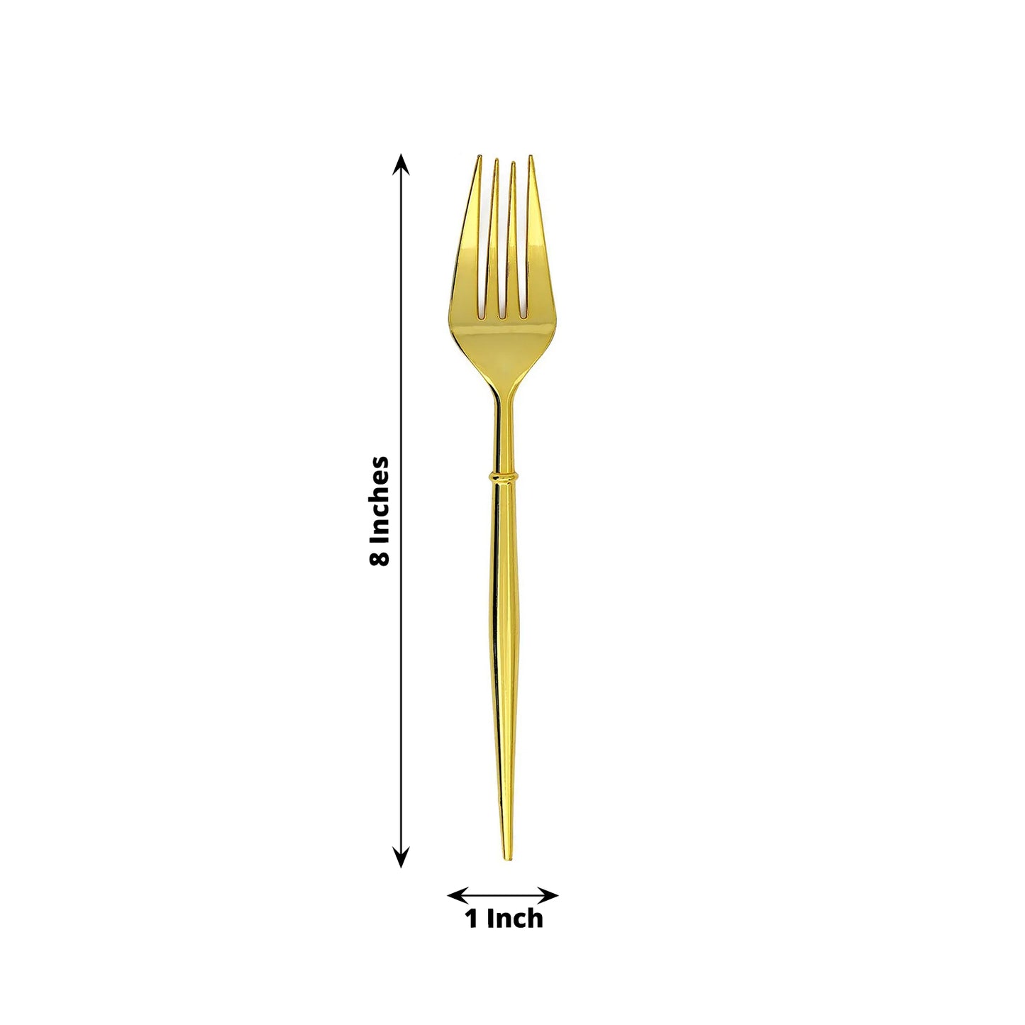 8 Inch Heavy Duty Disposable Plastic Forks 24 Pack