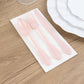 72 Pcs Blush Plastic Silverware Set in Baroque Style, Heavy Duty Disposable Utensils - Knife, Fork and Spoon Set