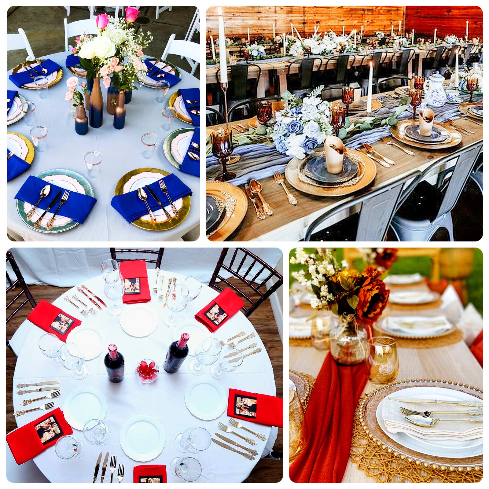 24 Pack | Metallic Gold Baroque Style Heavy Duty Plastic Silverware Set