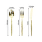 60-Pack Gold Plastic Cutlery Set with Faceted Hammered Handles - Heavy Duty Disposable Silverware
