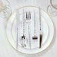 60-Pack Silver Plastic Cutlery Set with Faceted Hammered Handles - Heavy Duty Disposable Silverware