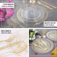 Clear gold glittered heavy duty plastic knives, 25 pack, perfect for parties.