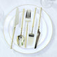 60-Pack Plastic Cutlery Set with Ribbed Handle - Gold, Heavy Duty Disposable Fork Spoon Knife Combo