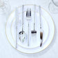 60-Pack Plastic Cutlery Set with Ribbed Handle - Silver, Heavy Duty Disposable Fork Spoon Knife Comb