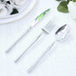 60-Pack Plastic Cutlery Set with Ribbed Handle - Silver, Heavy Duty Disposable Fork Spoon Knife Comb