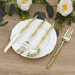 60-Pack Gold Plastic Cutlery Set with Beaded Handles - Heavy Duty Disposable Silverware