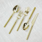 60-Pack Gold Plastic Cutlery Set with Beaded Handles - Heavy Duty Disposable Silverware