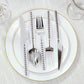 60-Pack Silver Plastic Cutlery Set with Beaded Handles - Heavy Duty Disposable Silverware