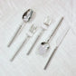 60-Pack Silver Plastic Cutlery Set with Beaded Handles - Heavy Duty Disposable Silverware