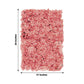 11 Sq ft. | Dusty Rose UV Protected Hydrangea Flower Wall Mat Backdrop - 4 Artificial Panels