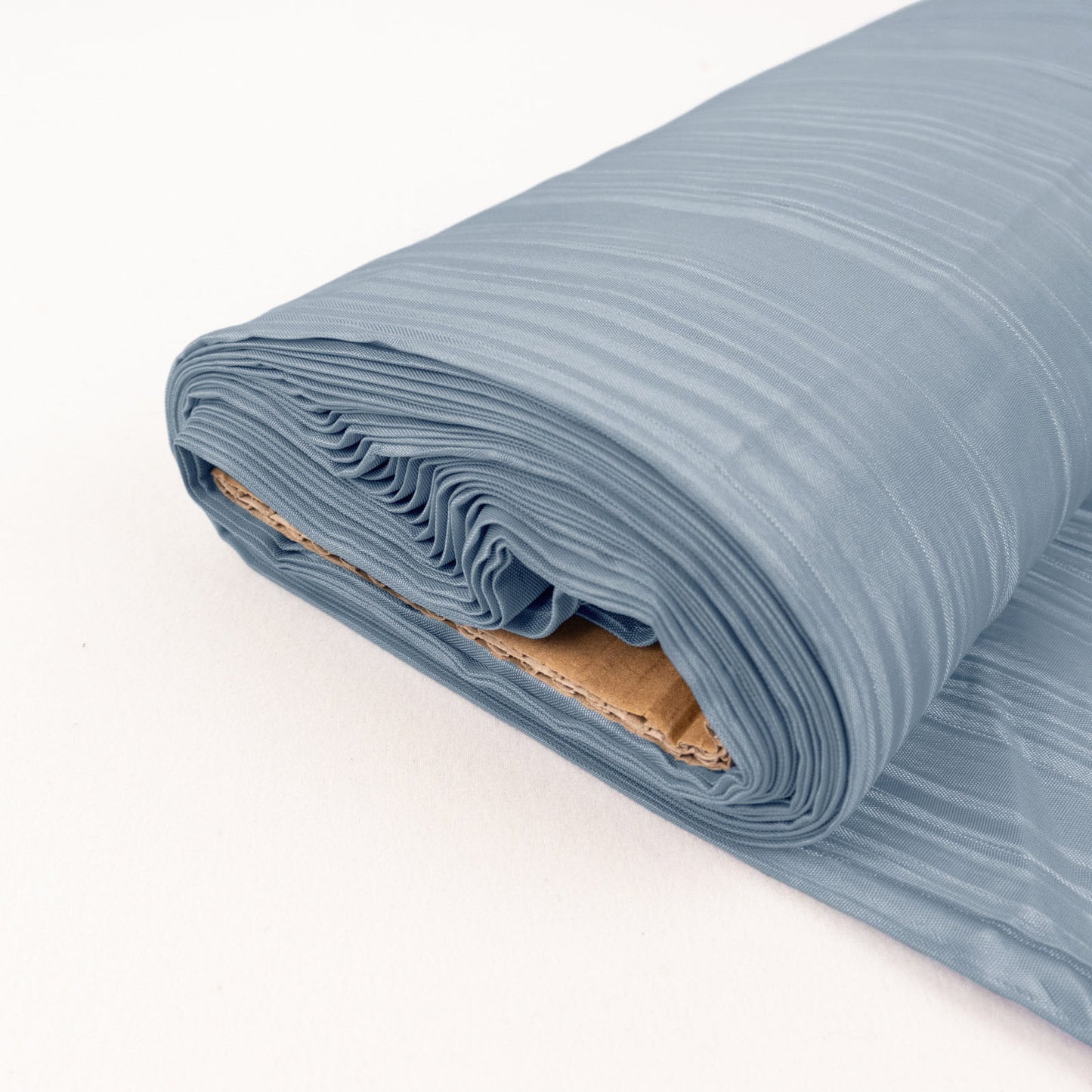 54"x10 Yards Dusty Blue Accordion Crinkle Taffeta Fabric Bolt