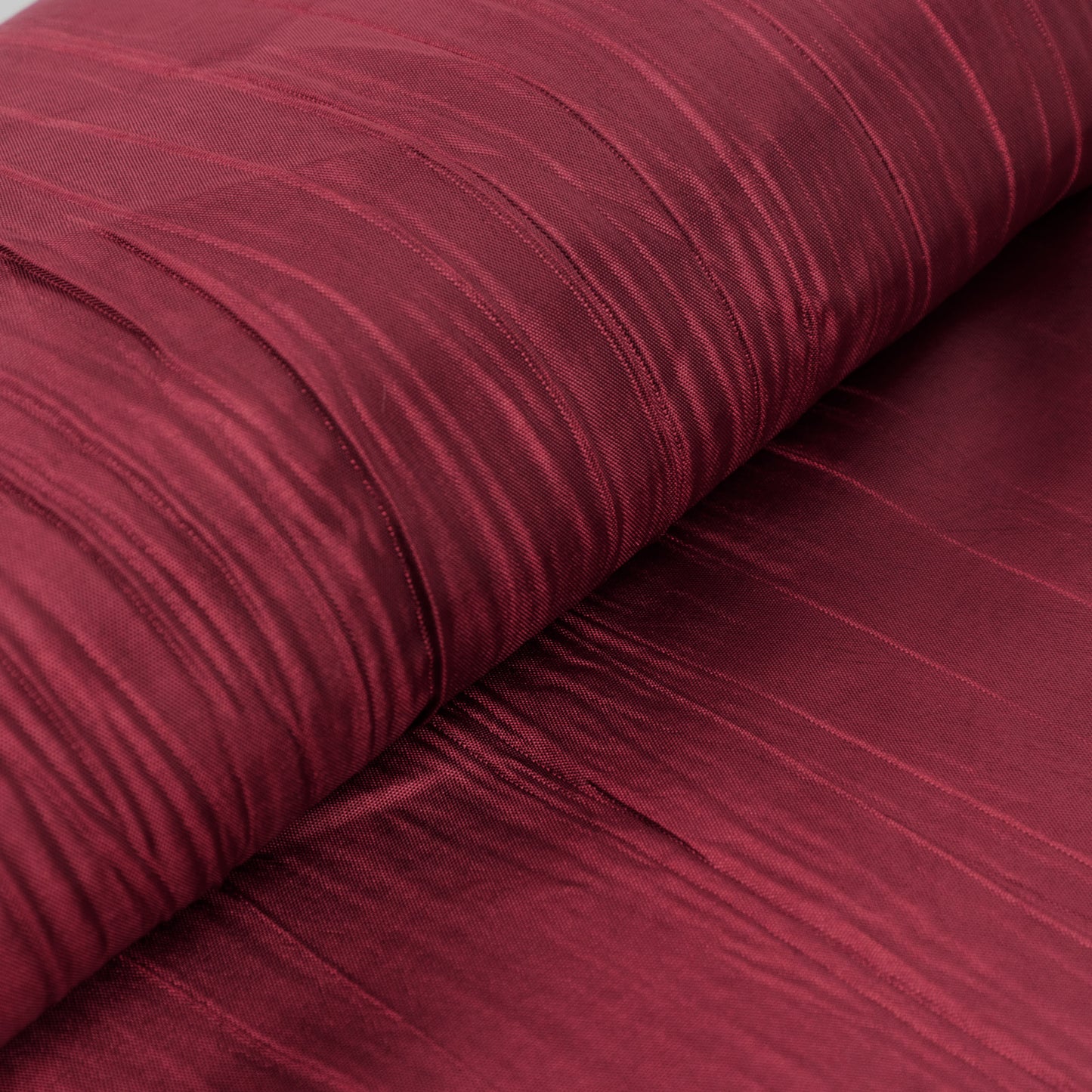 54"x10 Yards Burgundy Accordion Crinkle Taffeta Fabric Bolt