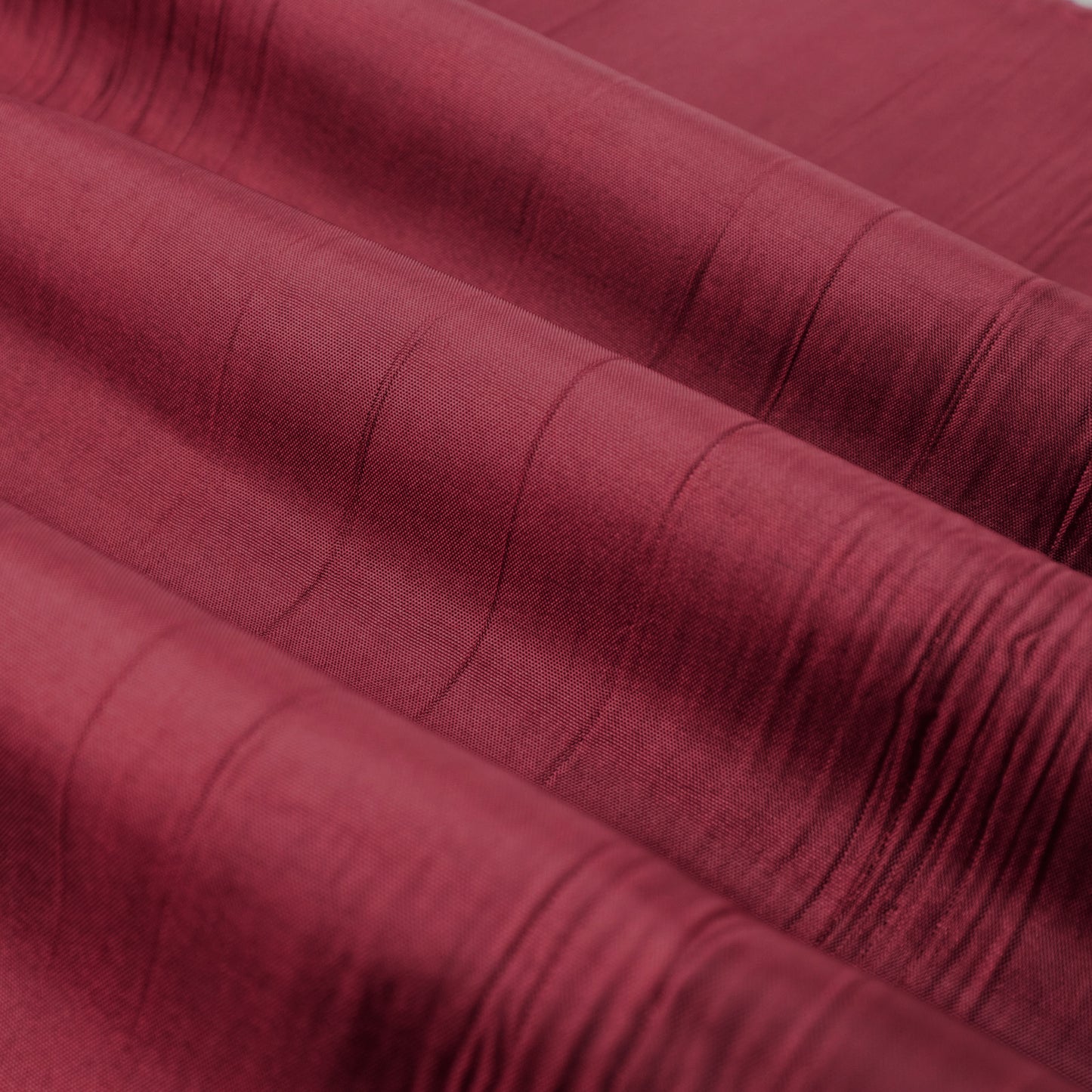 54"x10 Yards Burgundy Accordion Crinkle Taffeta Fabric Bolt