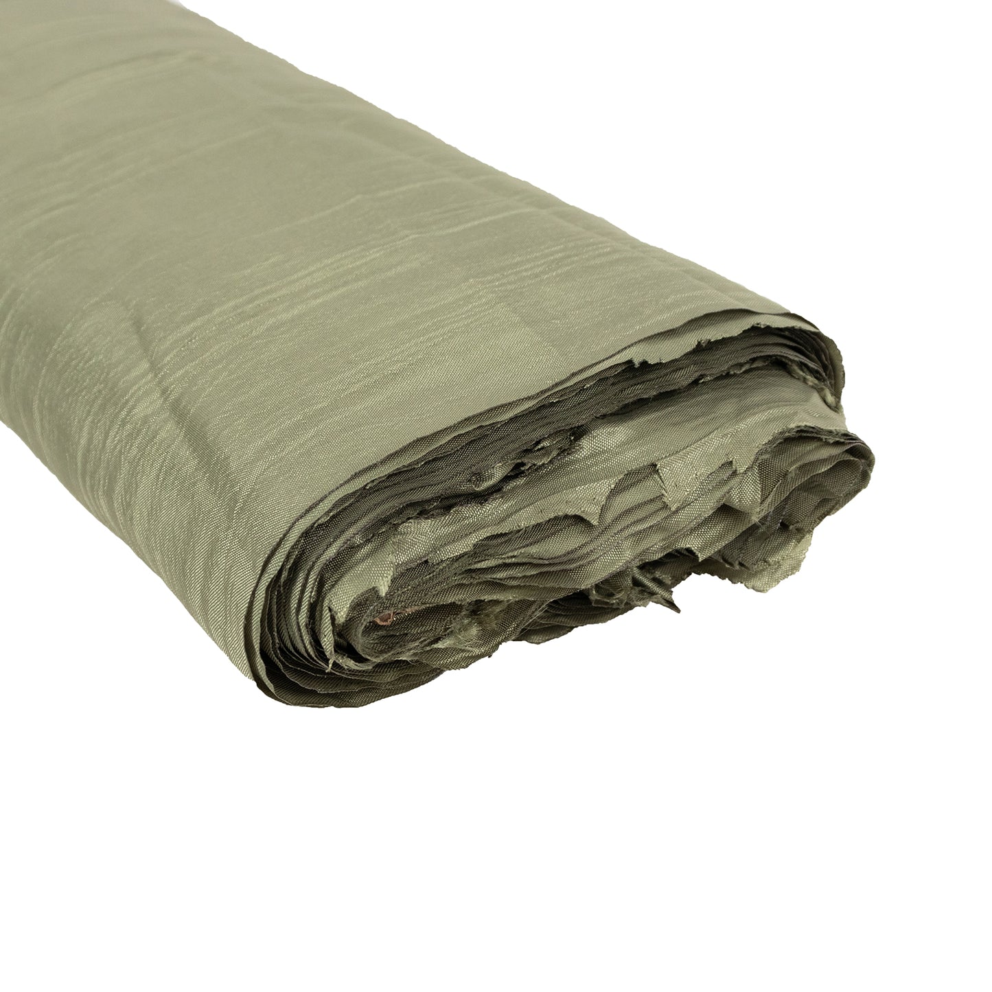 54"x10 Yards Dusty Sage Green Accordion Crinkle Taffeta Fabric Bolt