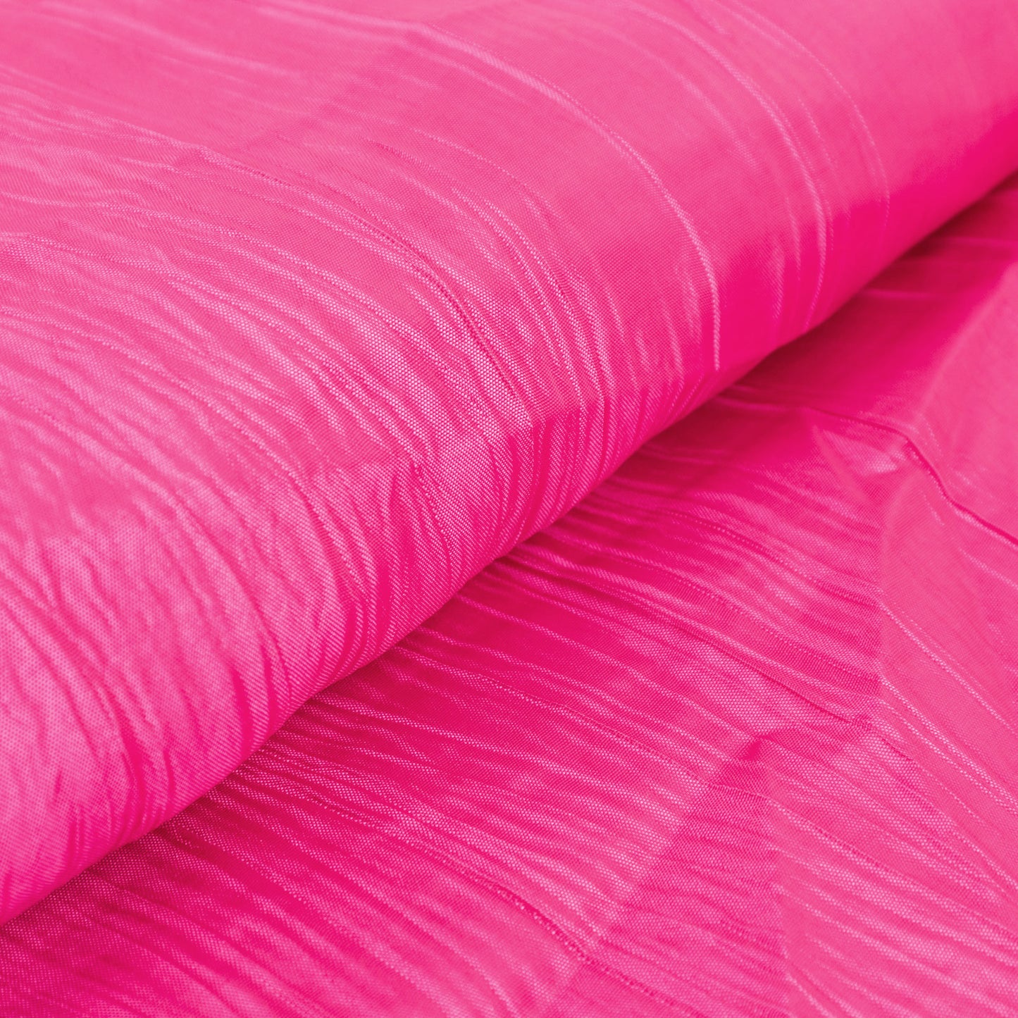 54"x10 Yards Fuchsia Accordion Crinkle Taffeta Fabric Bolt