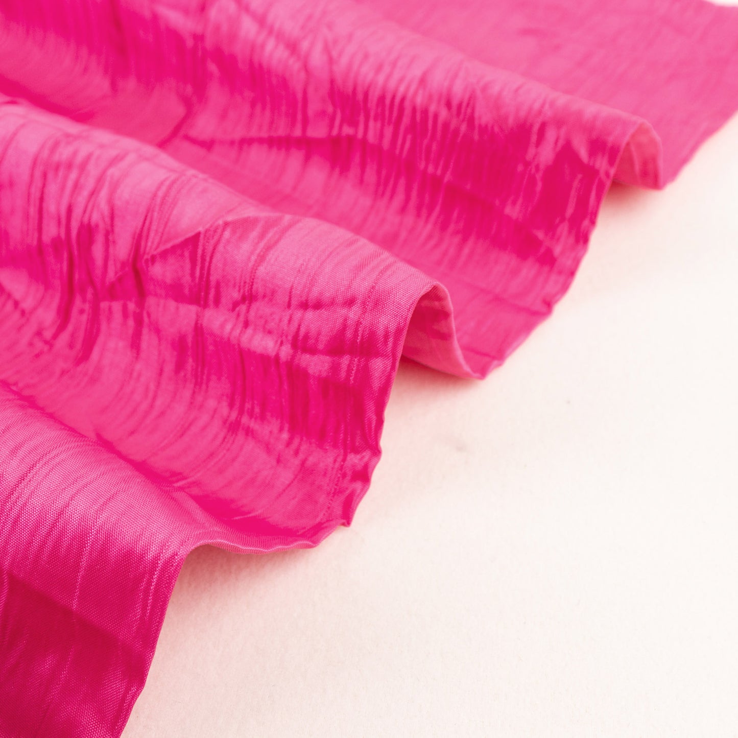 54"x10 Yards Fuchsia Accordion Crinkle Taffeta Fabric Bolt