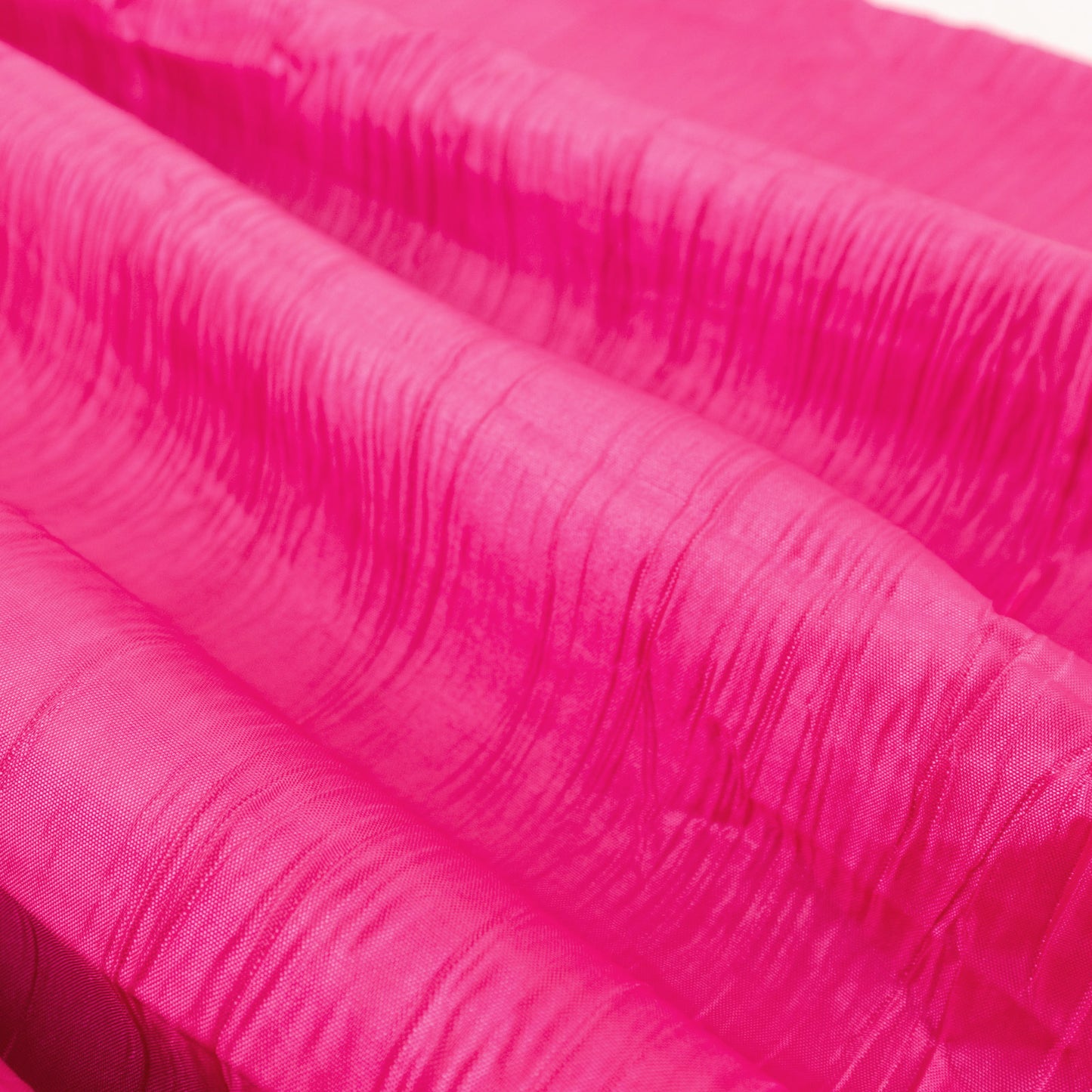 54"x10 Yards Fuchsia Accordion Crinkle Taffeta Fabric Bolt