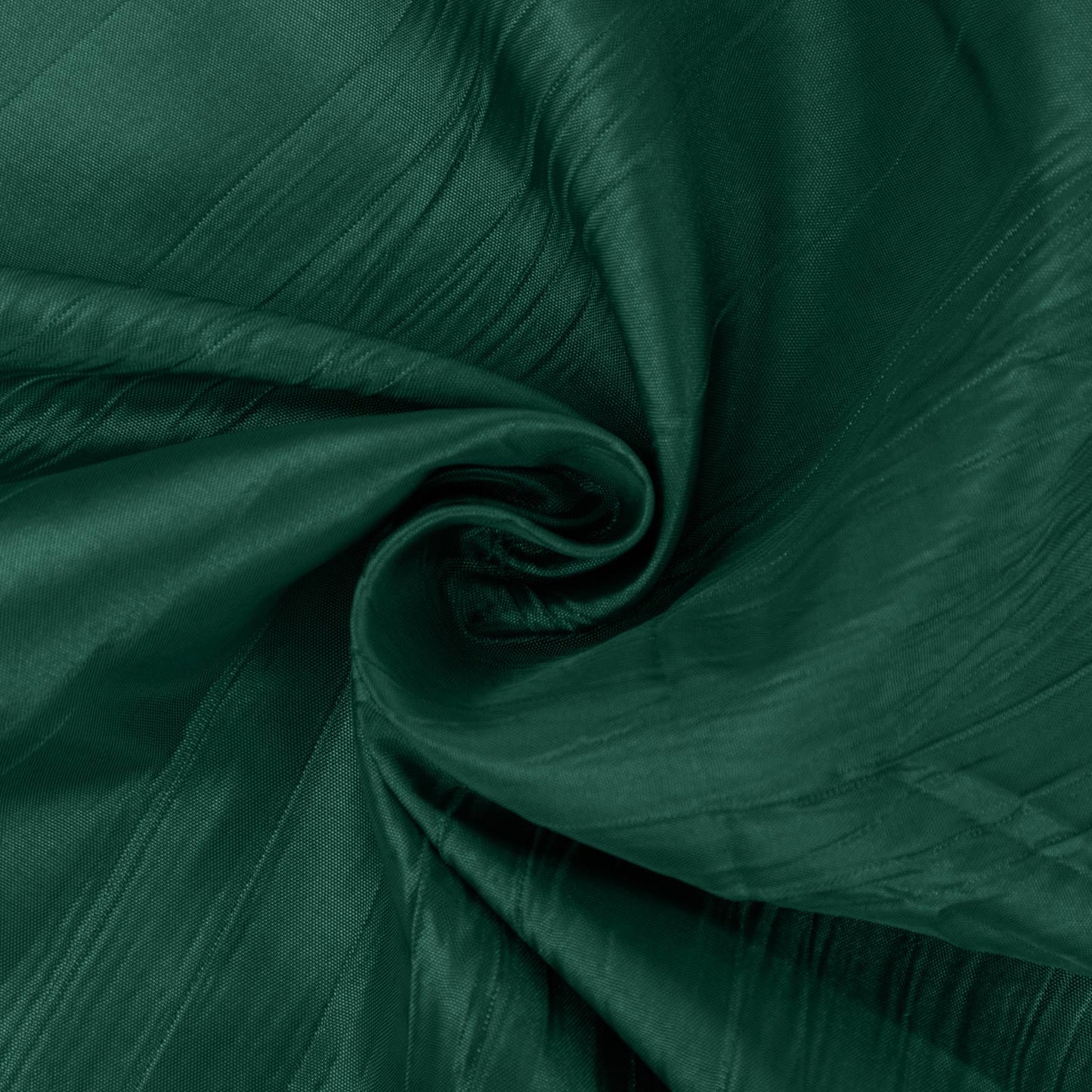 54"x10 Yards Hunter Emerald Green Accordion Crinkle Taffeta Fabric Bolt