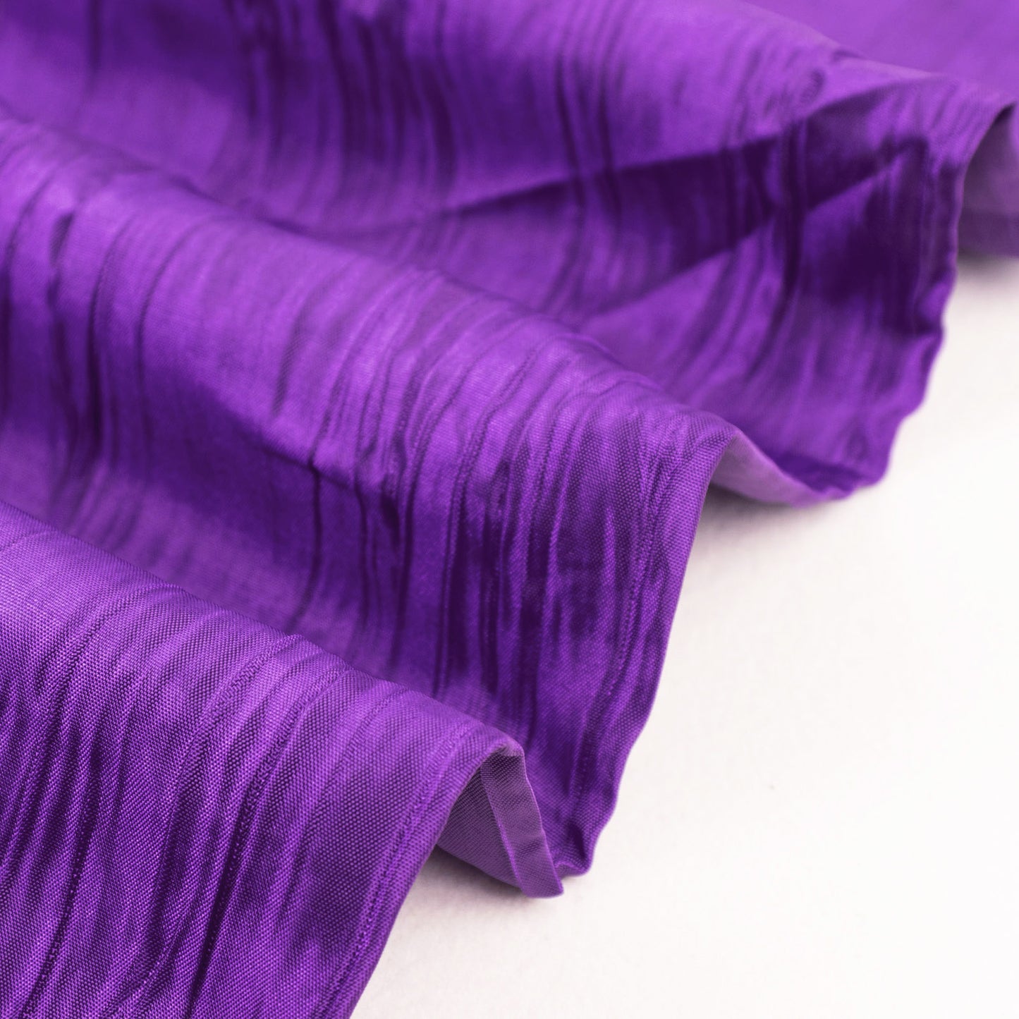 54"x10 Yards Purple Accordion Crinkle Taffeta Fabric Bolt