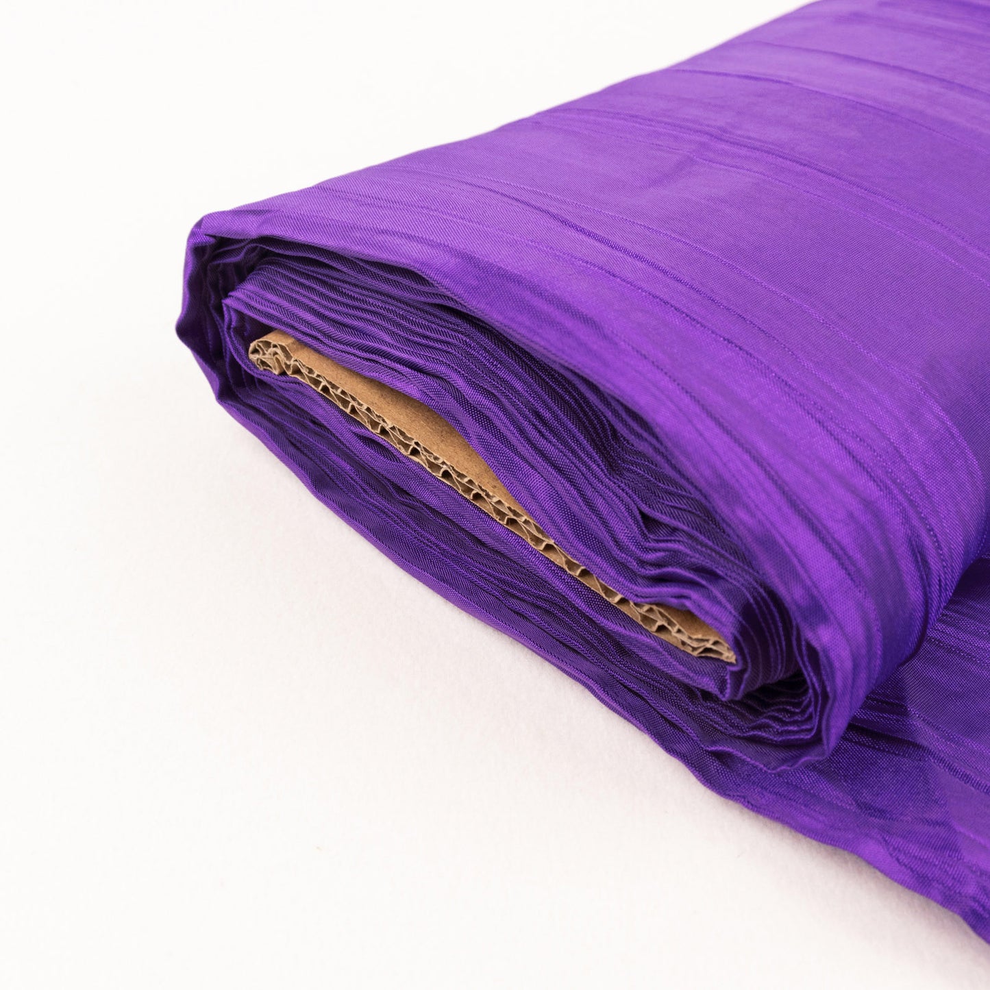 54"x10 Yards Purple Accordion Crinkle Taffeta Fabric Bolt