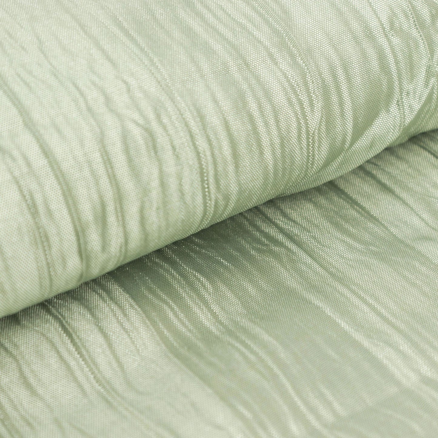 54"x10 Yards Sage Green Accordion Crinkle Taffeta Fabric Bolt